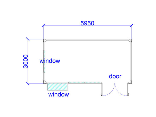 Beholderhus for stabil struktur