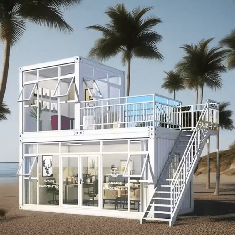 Doble solrom Utvidbart prefabrikert containerhus/hjem Doble solrom Utvidbart prefabrikert containerhus/hjem