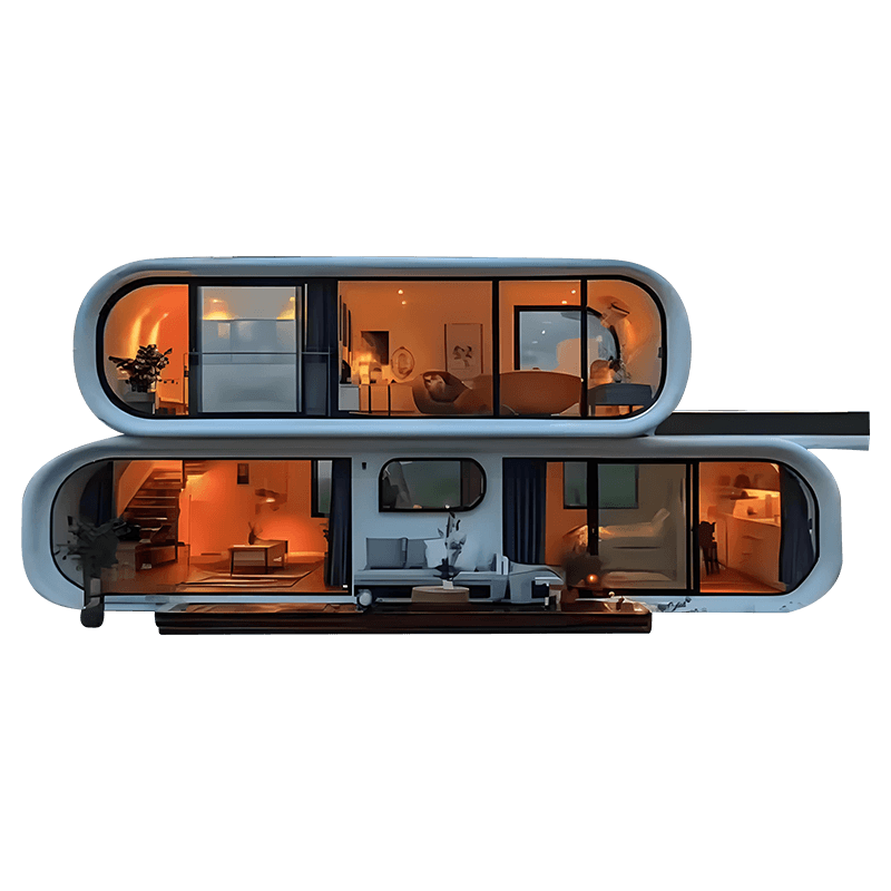 Space Capsule Mobile Houses Modulære Container Homes