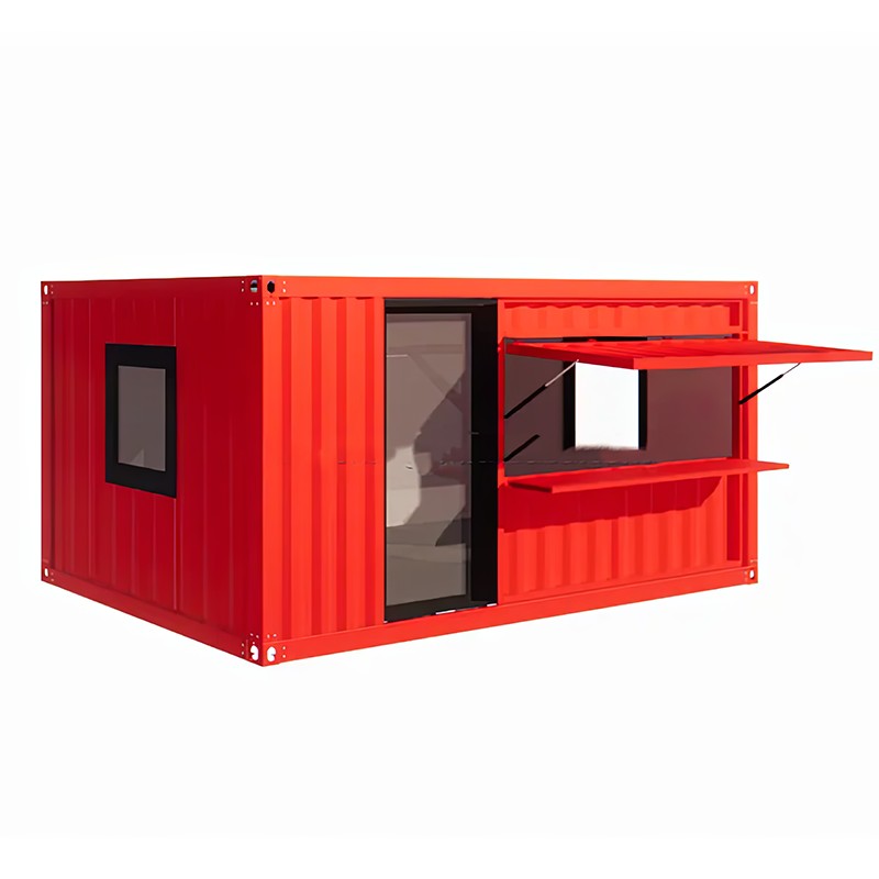 Beholder liten butikk (korrugert veggpanel) Beholder liten butikk (korrugert veggpanel)