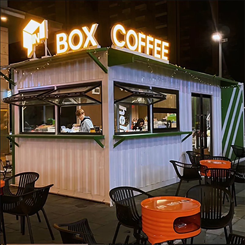 Beholder liten butikk (korrugert veggpanel) Beholder liten butikk (korrugert veggpanel)